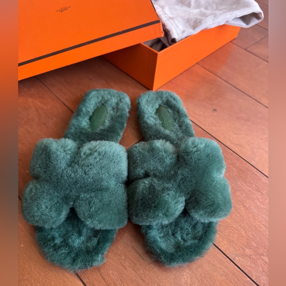 Hermes shearling orans
